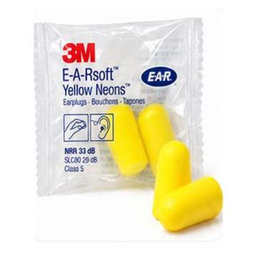 3M E-A-Rsoft Yellow Neons tapones auditivos sin cordón